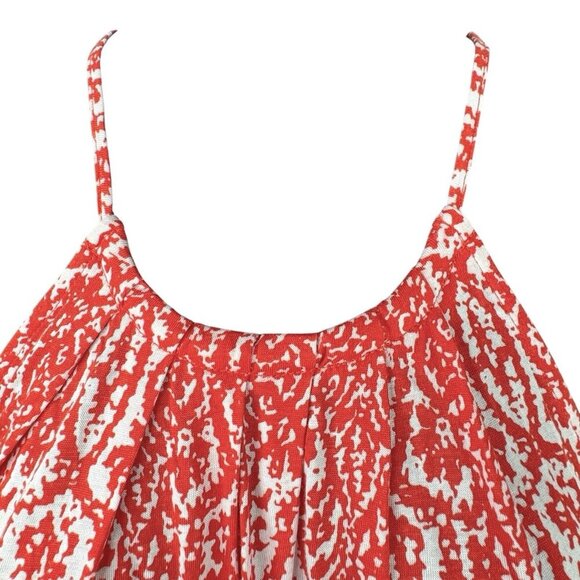 Joie Orange White Loose Fit Tank Top Women’s XS Free People Style SUMMER BEACH - Picture 6 of 9